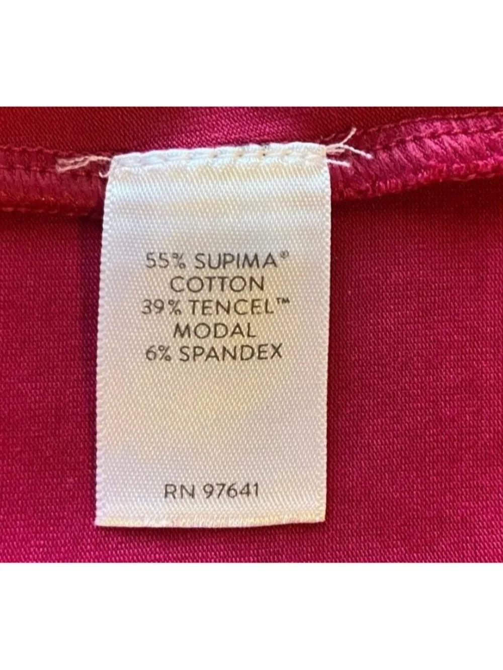 J. Jill Luxe Supima Tee Top Women's 2X Pink Pleat Back Short Sleeve Flowy Casual - Picture 4 of 10